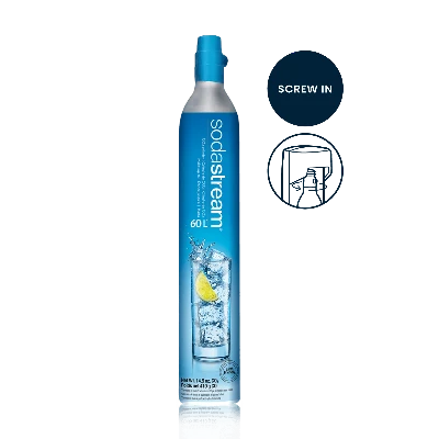 SodaStream CO2 Carbonator Spare Cylinder, 60L Blue Original 1032125010
