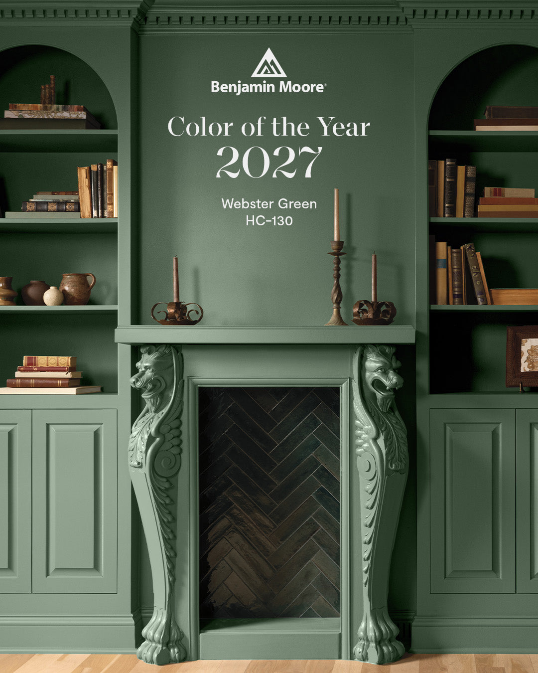 Benjamin Moore Color of the Year 2027 Webster Green HC-130