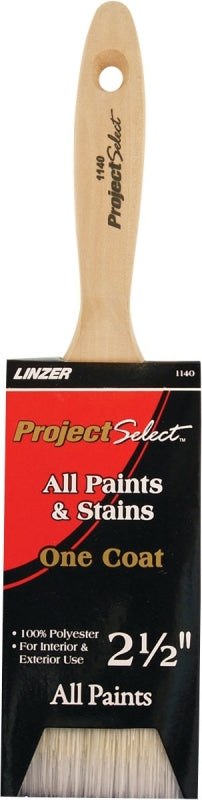 Linzer WC Paint Brush, 2-1/2 in W, 3 in L Bristle, Varnish Handle