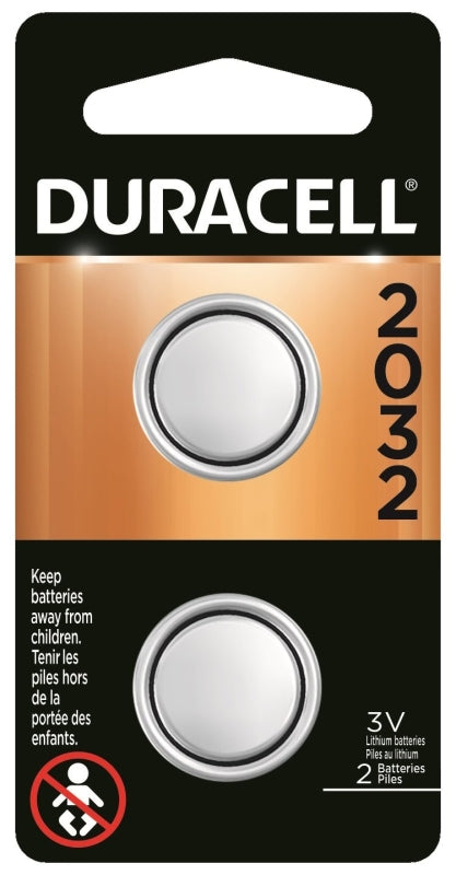 Duracell Coin Cell Battery, 3 V Battery, 220 mAh, Lithium, Manganese Dioxide