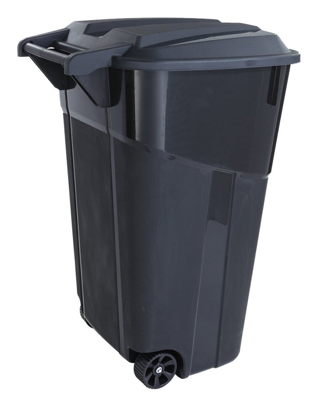 United Solutions COLORmaxx TI0061 Trash Can, 32 gal, Black
