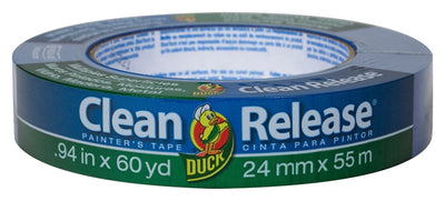Duck Painter's Tape, 60 yd L, 0.94 in W, Blue