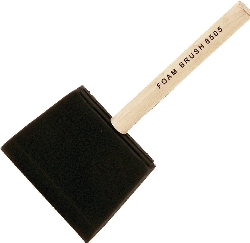 ProSource Paint Brush, 4 in Brush, Foam Brush, Wood Handle
