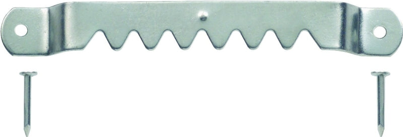 OOK Sawtooth Hanger, 20 lb, Steel, Brushed Nickel, 3/PK