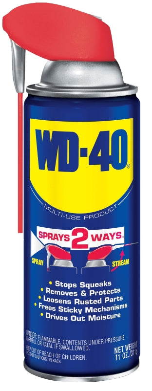 WD-40 SMART STRAW Lubricant, Multi-Purpose, Light Amber, 11 oz Aerosol Can, Liquid