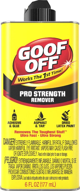 Goof Off Paint Remover, Liquid, White, 6 oz