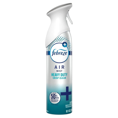 febreze 3077219924 Air Freshener, 8.1 oz Aerosol Can, Crisp Clean