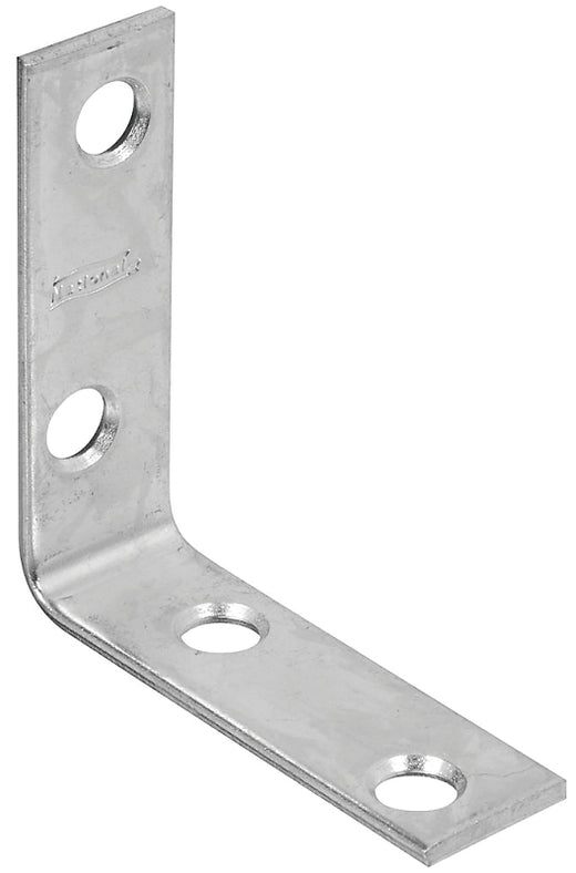 National Hardware 115BC Series Corner Brace, 2 in L, 5/8 in W, Steel, Zinc, 0.08 Thick Material