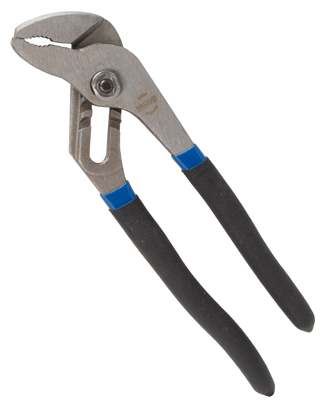 Vulcan Groove Joint Plier, 8 in OAL, 1-1/4 in Jaw, Black & Blue Handle, Non-Slip Handle, 1-1/4 in W Jaw