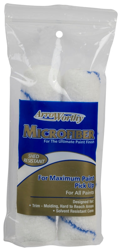 Arroworthy Roller Cover, 3/8 in Thick Nap, 6-1/2 in L, Microfiber Cover