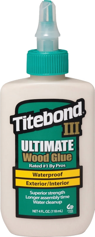 Titebond III Glue, Brown, 4 oz Bottle