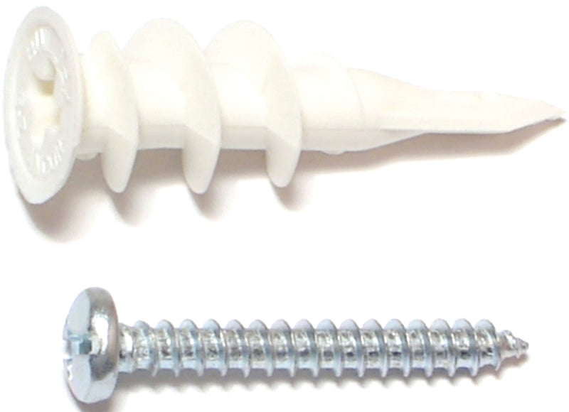Midwest Fastener EZ Anchor, 1-1/4 in L, Plastic, 75 lb