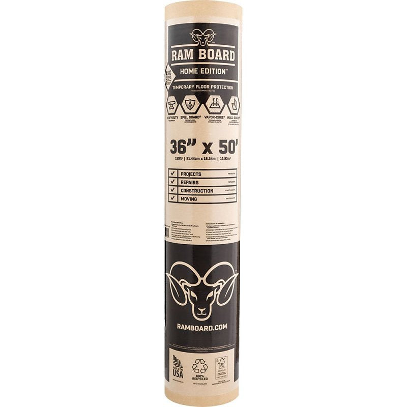 Ram Board RBHE 36-50 Floor Protector, 50 ft L, 36 in W