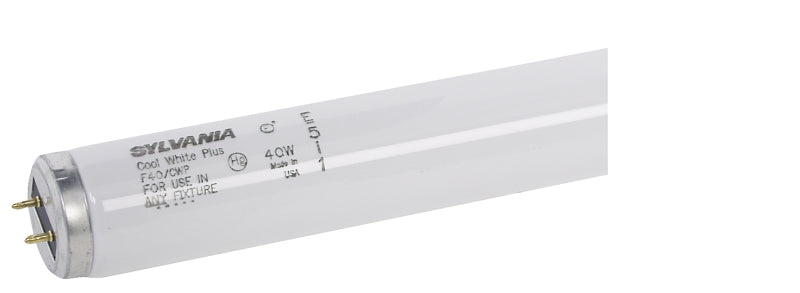 Sylvania Fluorescent Bulb, 4100 K Color Temp, Cool White, 1850 Lumens, 40 W, 1.591 in Dia x 48 in L Dimensions