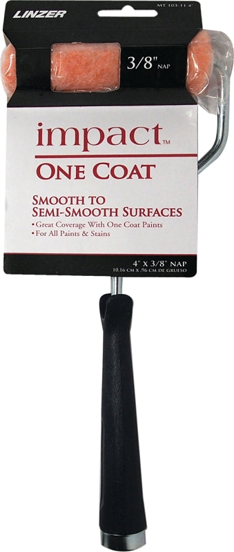 Linzer MT103-11 4IN Mini Roller, 3/8 in Nap, Knit Polyester Fabric Cover, 4 in L Roller