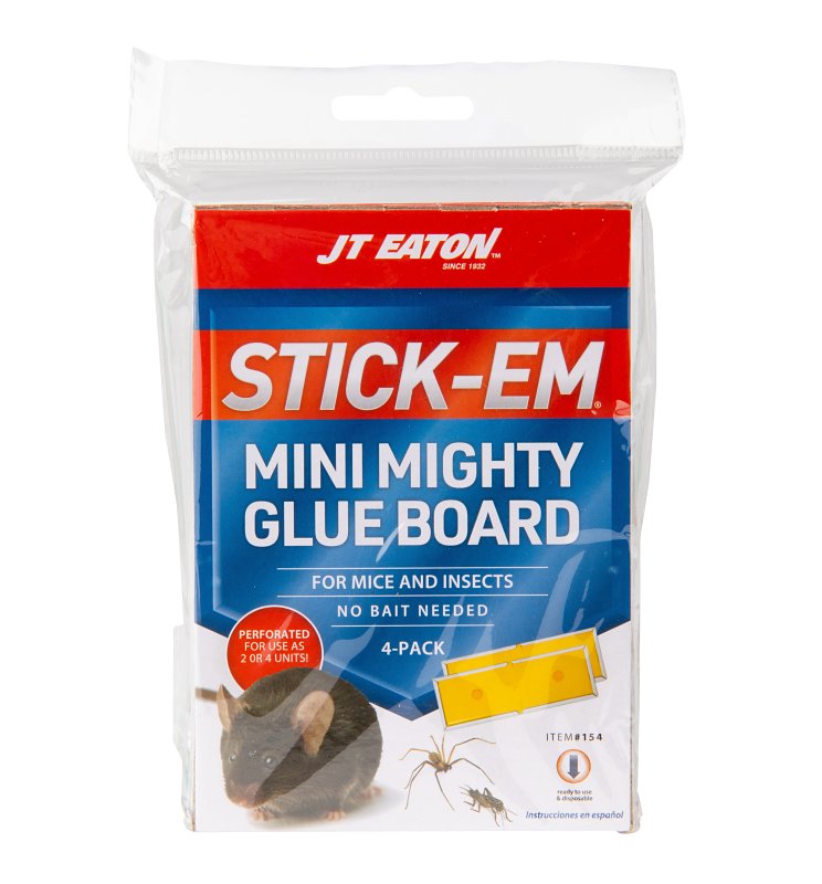 J.T. Eaton STICK-EM 154 Mini Mighty Glue Board, Glue Locking