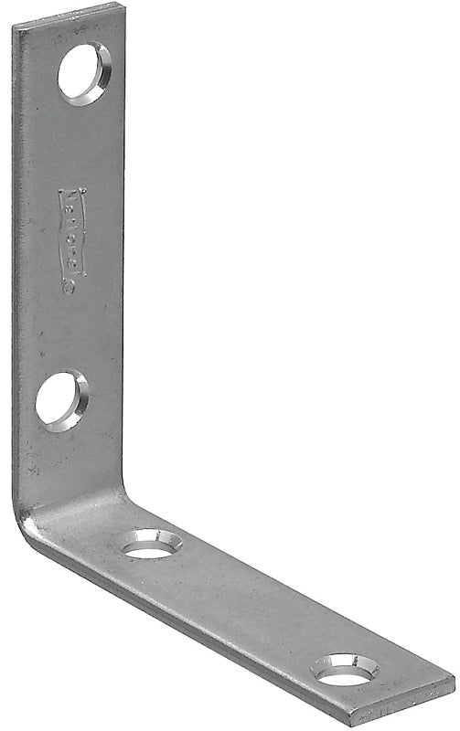 National Hardware 115BC Series Corner Brace, 2-1/2 in L, 5/8 in W, Steel, Zinc, 0.1 Thick Material
