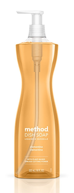 Method Dish Soap Pump, Clementine, 18 oz