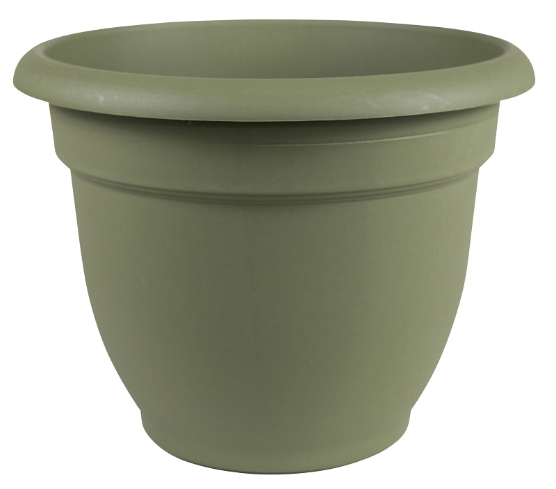 Bloem 20-56410 Self-Watering Planter, 10 in Dia, 8-1/2 in H, 11 in W, Round, Plastic, Living Green
