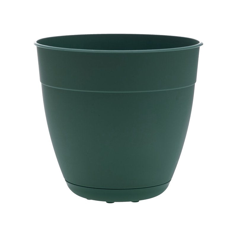 Bloem DAY0855 Planter, 8 in Dia, 7.5 in H, Round, Plastic, Turtle Green