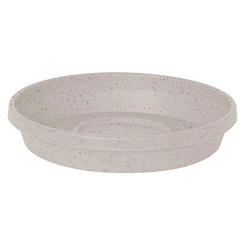 Bloem STT1482 Terra Saucer, 14 in Dia, Round, Plastic, Vanilla Bean