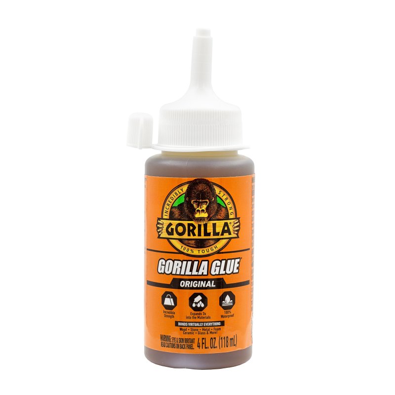 Gorilla 5000408 Glue, Brown, 4 oz Bottle