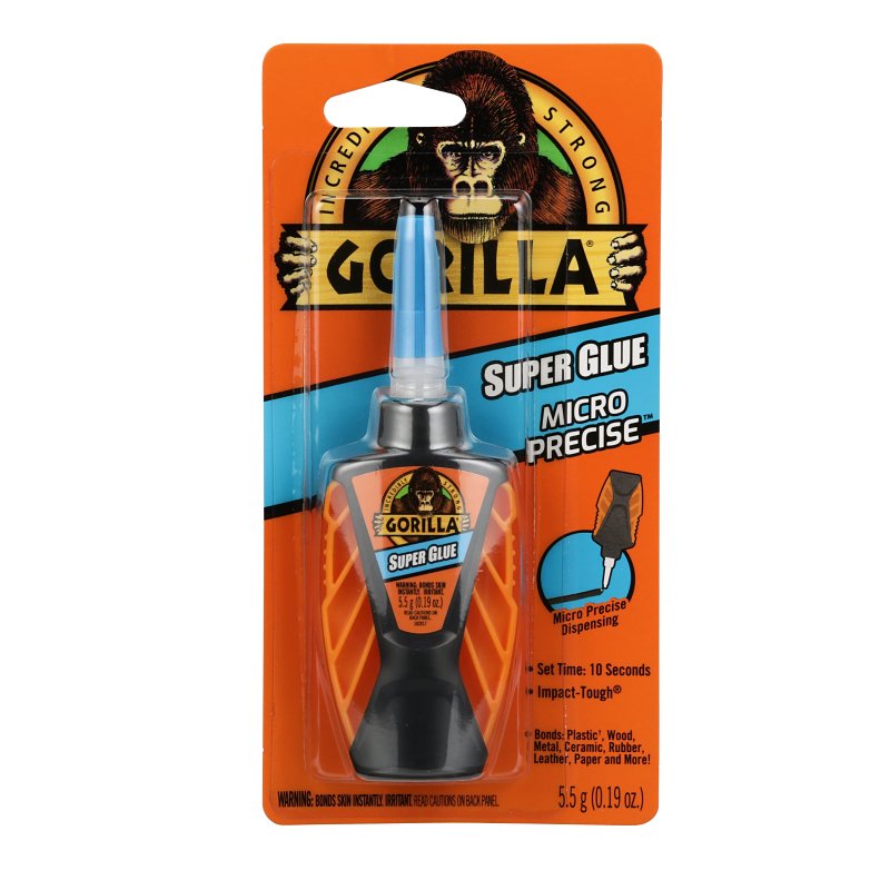Gorilla 6770002 Super Glue, Liquid, Irritating, Clear, 0.17 oz Bottle