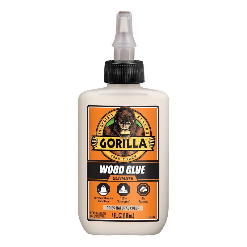 Gorilla 104397 Ultimate Wood Glue, Tan, 4 oz