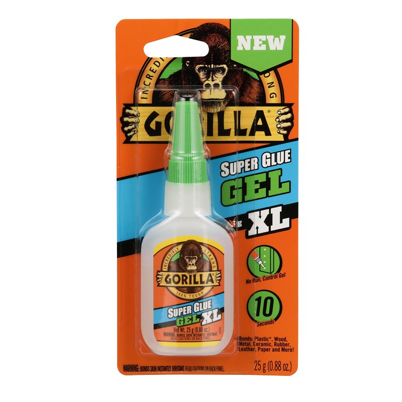Gorilla Impact-Tough 102433 Super Glue Gel, Liquid, Irritating, Sharp, Clear, 25 g