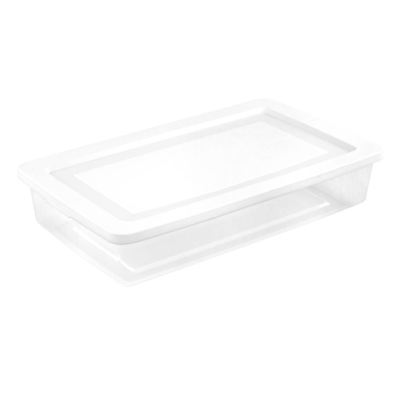 Sterilite 42608006 Storage Box, 41 qt, Plastic, White