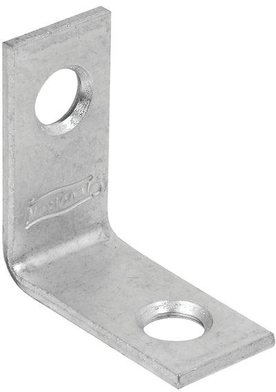 National Hardware 115BC Series Corner Brace, 1 in L, 1/2 in W, 1.07 in H, Steel, Zinc, 0.07 Thick Material