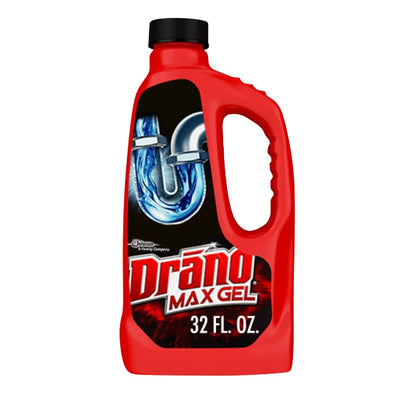 Drano Max Gel Clog Remover, Liquid, Natural, Bleach, 32 oz Bottle