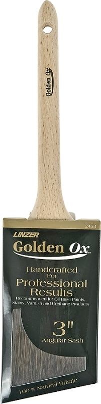 Linzer WC 2453-3 Paint Brush, 3 in W, 3 in L Bristle, China Bristle, Sash Handle