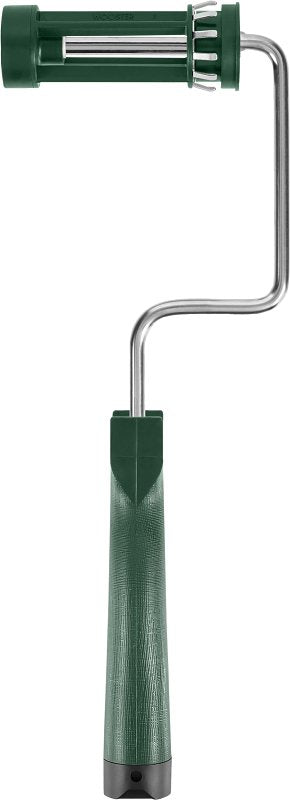 Wooster R017-4 Roller Frame, 4 in L Roller, Polypropylene Handle, Threaded Handle, Green Handle
