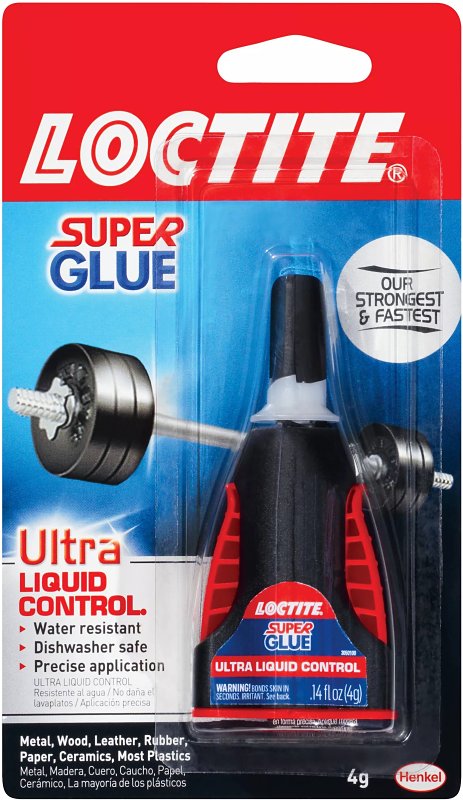Loctite Ultra Gel Super Glue, Liquid, Irritating, Transparent, 4 g Bottle