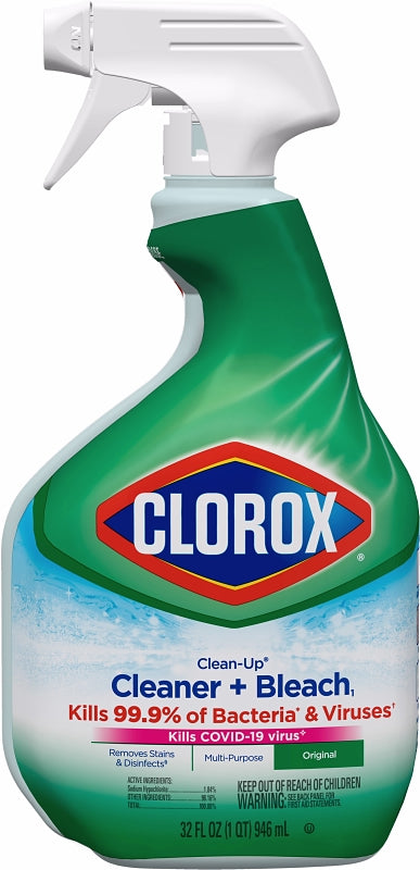 Clorox Clean-Up All-Purpose Cleaner Plus Bleach, 32 fl-oz Bottle, Original, Multi-Color