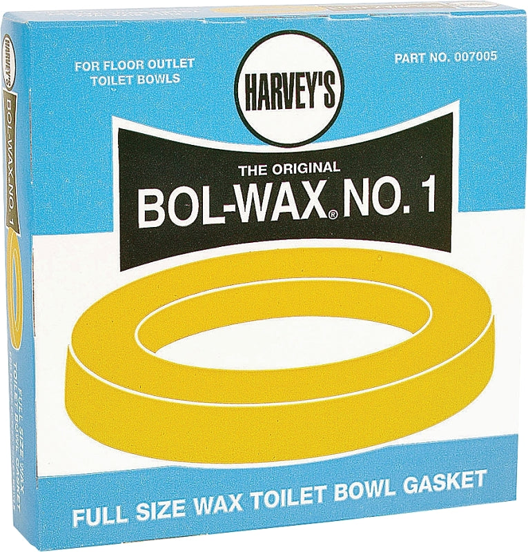 Harvey Wax Ring, 5-1/2 in Dia, Brown, For: 3 in and 4 in Waste Lines
