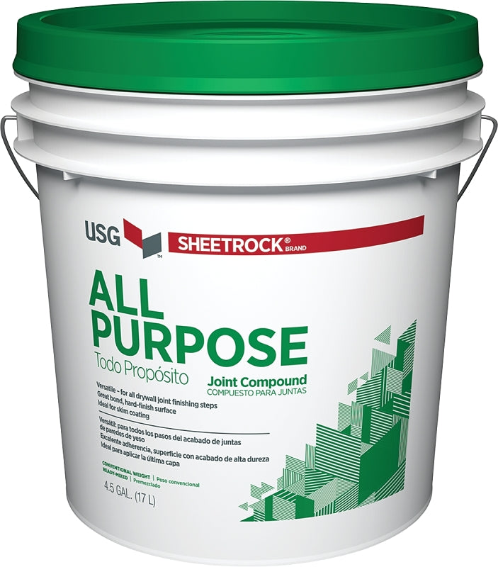 Sheetrock Joint Compound, Paste, Off-White, 4.5 gal Pail