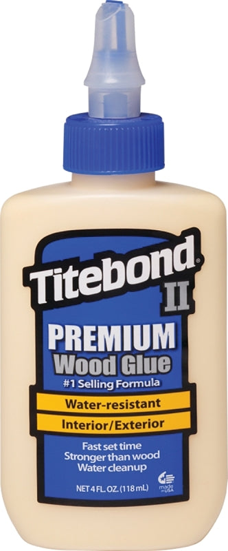 Titebond II Glue, Yellow, 4 oz Bottle