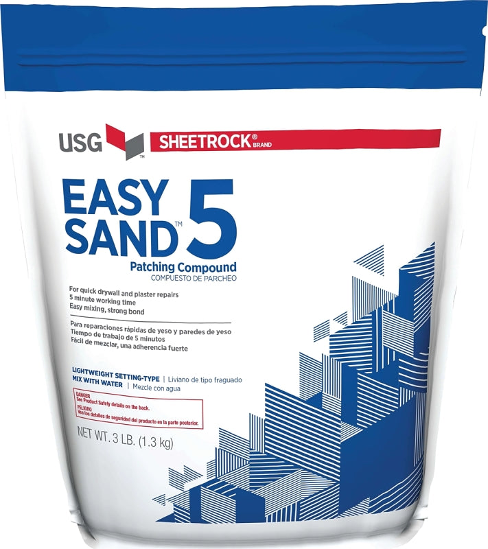 USG Easy Sand 5 Joint Compound, Powder, Natural, 3 lb
