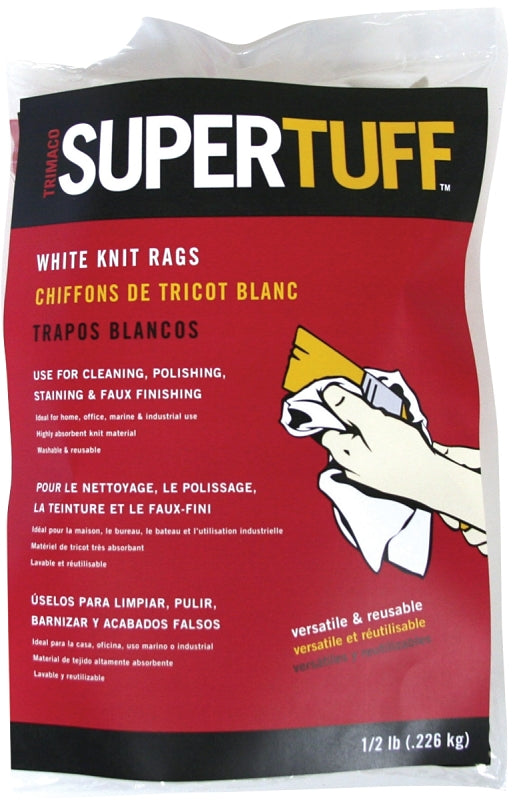 Trimaco Painters Rag, T-shirt Knit, White