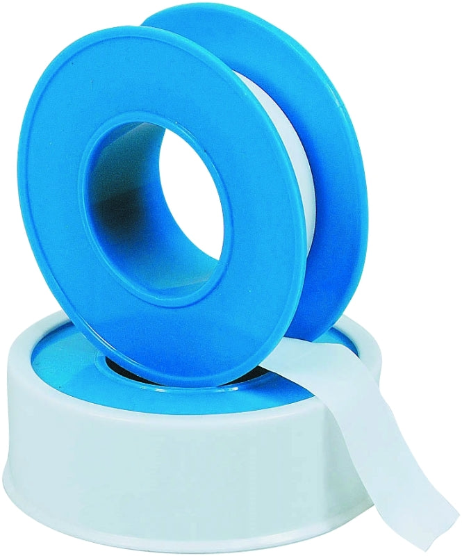 Harvey -500 Thread Seal Tape, 260 in L, 1/2 in W, PTFE, Blue/White