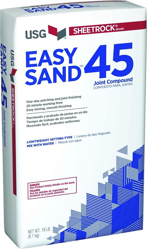 USG Easy Sand 45 Joint Compound, Powder, Natural, 18 lb