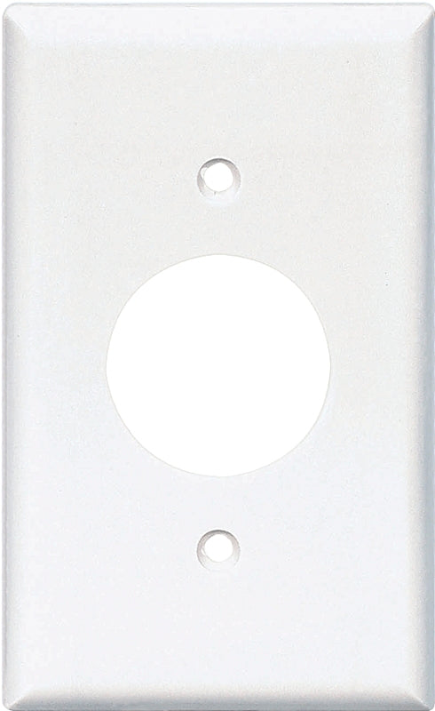 Eaton Wiring Devices Single Receptacle Wallplate, 4-1/2 in L, 2-3/4 in W, 1 -Gang, Thermoset, White