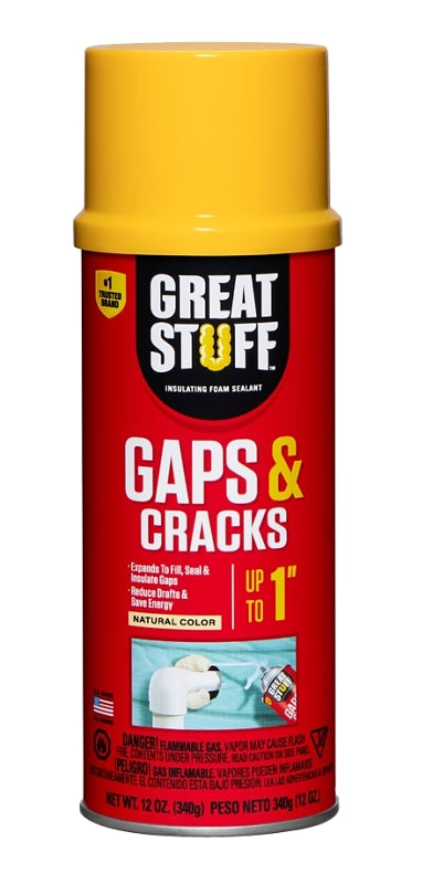 Great Stuff Foam Sealant, Yellow, 12 oz Can