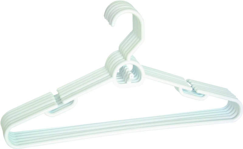 Merrick Series Tubular Hanger, Hunter/Navy Blue/White, 1-3/4 in OAW, 8-1/2 in OAH, Plastic