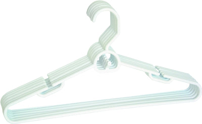 Merrick Series Tubular Hanger, Hunter/Navy Blue/White, 1-3/4 in OAW, 8-1/2 in OAH, Plastic