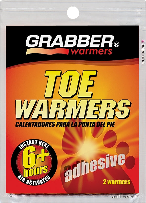 Grabber Warmers TWES Adhesive Toe Warmer, Specifications: 100 deg F Average, 107 deg F Max, 6 hr Continuous Warmth