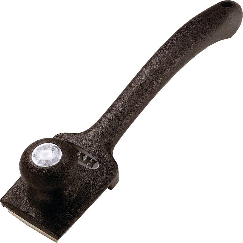 Hyde Black & Silver Lifetime Series 10540 Pull Scraper, 2-1/2 in W Blade, 4-Edge Blade, HCS Blade, Polypropylene Handle