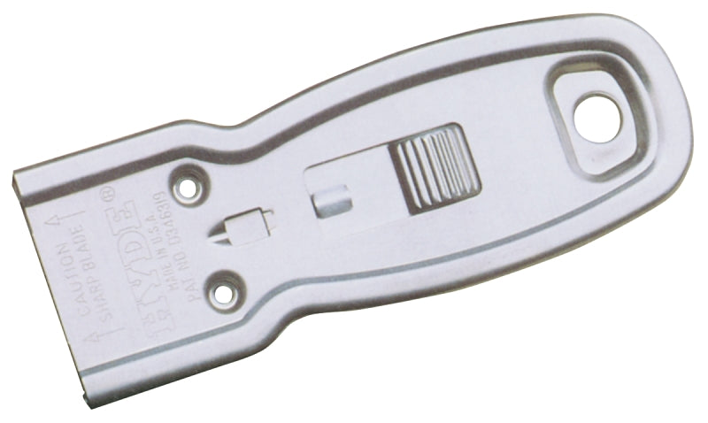 Hyde Glass Scraper, 1-1/2 in Blade, 4 in Handle, Steel Blade, 4-1/2 in OAL